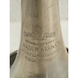 TROMBA Ali Nadir & Co 1885 STRUMENTO MUSICALE VINTAGE con CUSTODIA horn TRUMPET