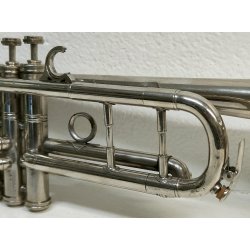 TROMBA Ali Nadir & Co 1885 STRUMENTO MUSICALE VINTAGE con CUSTODIA horn TRUMPET