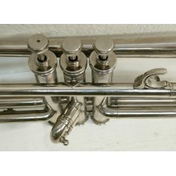 TROMBA Ali Nadir & Co 1885 STRUMENTO MUSICALE VINTAGE con CUSTODIA horn TRUMPET