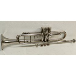 TROMBA Ali Nadir & Co 1885 STRUMENTO MUSICALE VINTAGE con CUSTODIA horn TRUMPET