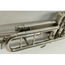 TROMBA Ali Nadir & Co 1885 STRUMENTO MUSICALE VINTAGE con CUSTODIA horn TRUMPET