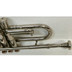 TROMBA Ali Nadir & Co 1885 STRUMENTO MUSICALE VINTAGE con CUSTODIA horn TRUMPET