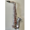 SASSOFONO ALTO Sax 61 cm. STRUMENTO MUSICALE VINTAGE con CUSTODIA Saxofone