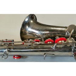 SASSOFONO ALTO Sax 61 cm. STRUMENTO MUSICALE VINTAGE con CUSTODIA Saxofone