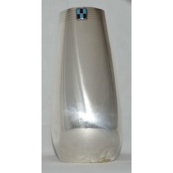 ANTICO VASO SHEFFIELD WMF Art Nouveau DESIGN epoca 1900 STEMMA SMALTO OLD VASE