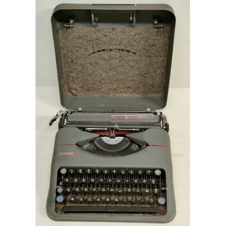MACCHINA da SCRIVERE VINTAGE Hermes Baby OLD TYPEWRITER anni 50 PAILLARD Suisse