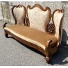 ANTICO DIVANO 1800 CARLO X IMPERO OLANDESE INTARSIATO OLD RARO LASTRONATO EPOCA