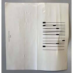 DIPINTO ASTRATTO OLIO TELA Firpo Angioletta "DUE VOLTI DELL' EROE" 50x90 cm 1989