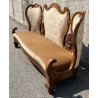ANTICO DIVANO 1800 CARLO X IMPERO OLANDESE INTARSIATO OLD RARO LASTRONATO EPOCA