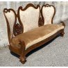 ANTICO DIVANO 1800 CARLO X IMPERO OLANDESE INTARSIATO OLD RARO LASTRONATO EPOCA