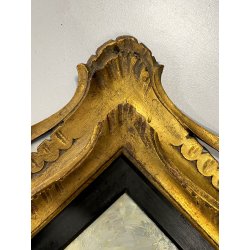 ANTICO QUADRO DIPINTO OLIO TAVOLA E. Bonivento BARCHE da PESCA S. MARCO VENEZIA