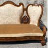 ANTICO DIVANO 1800 CARLO X IMPERO OLANDESE INTARSIATO OLD RARO LASTRONATO EPOCA