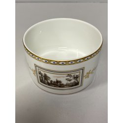 ZUCCHERIERA SCATOLA PORCELLANA PITTORIA DOCCIA Richard Ginori DECORO Fiesole '50