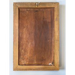 ANTICO DIPINTO OLIO A. Feragutti Visconti RITRATTO CONTADINA PAESAGGIO FIGURA