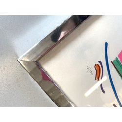 STAMPA MULTIPLO LITOGRAFIA 61/100 Luciano Schifano COMPOSIZIONE ASTRATTA HORSE