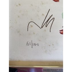 LITOGRAFIA Luciano Schifano STAMPA MULTIPLO 61/100 HORSE COMPOSIZIONE ASTRATTA