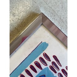 LITOGRAFIA Luciano Schifano STAMPA MULTIPLO 61/100 HORSE COMPOSIZIONE ASTRATTA