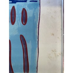 LITOGRAFIA Luciano Schifano STAMPA MULTIPLO 61/100 HORSE COMPOSIZIONE ASTRATTA