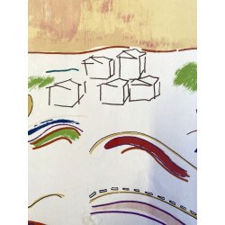 LITOGRAFIA Luciano Schifano STAMPA MULTIPLO 61/100 CITTA' COMPOSIZIONE ASTRATTA