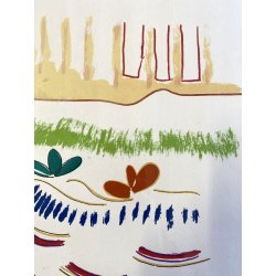 LITOGRAFIA Luciano Schifano STAMPA MULTIPLO 61/100 CITTA' COMPOSIZIONE ASTRATTA