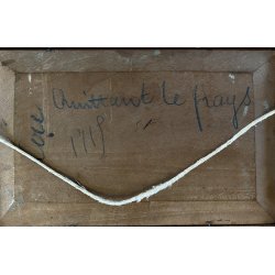 ANTICO QUADRO OLIO MARINA MARINAIO DONNA BAULE FUGA VELIERI MARE REALISMO '800