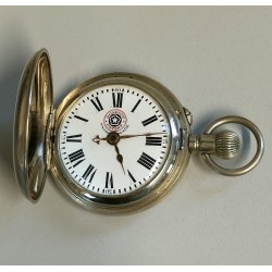ANTICO OROLOGIO TASCA Roskopf EPOCA 900 OLD HUNTER POCKET WATCH taschino ø 45 mm