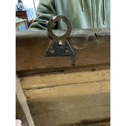 antica BACHECA da PARETE NUMERATA con 42 CHIAVI scheletriche in FERRO BATTUTO