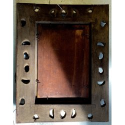 ANTICO QUADRO OLIO Robaldo Casalini DIPINTO GENERE PAESAGGIO RURALE FIGURE '20