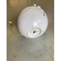 LAMPADA da TAVOLO SCULTURA ASTRATTA CERAMICA BIANCA IBIS Cunardo ø 29 EPOCA '50