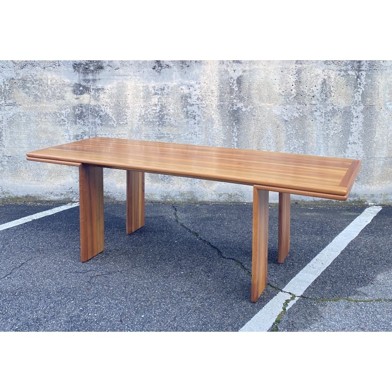 TAVOLO PRANZO DESIGN ANNI 80 ATTR Mario Marenco LEGNO FRASSINO TABLE VINTAGE
