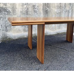 TAVOLO PRANZO DESIGN ANNI 80 ATTR Mario Marenco LEGNO FRASSINO TABLE VINTAGE