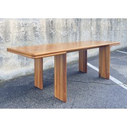 TAVOLO PRANZO DESIGN ANNI 80 ATTR Mario Marenco LEGNO FRASSINO TABLE VINTAGE