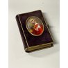 ANTICO LIBRO di PREGHIERE del CRISTIANO tascabile 1872 miniatura MADONNA BAMBINO