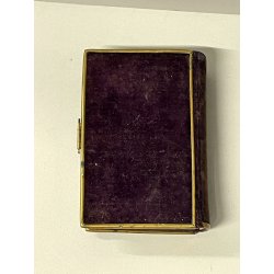 ANTICO LIBRO di PREGHIERE del CRISTIANO tascabile 1872 miniatura MADONNA BAMBINO