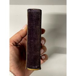 ANTICO LIBRO di PREGHIERE del CRISTIANO tascabile 1872 miniatura MADONNA BAMBINO