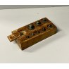 ANTICO SET PESI per BILANCIA di precisione con BASAMENTO in LEGNO