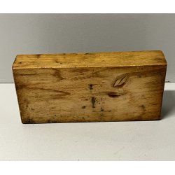 ANTICO SET PESI per BILANCIA di precisione con BASAMENTO in LEGNO