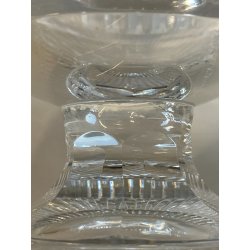 GRANDE COPPA CENTROTAVOLA CRISTALLO BOEMIA MOLATO BOWL CUP ø 25 x 28 cm/h 1960