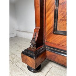 ANTICO SCRITTOIO UMBERTINO EBANIZZATO BRONZO FRATELLI ANDREONI MILANO 1800