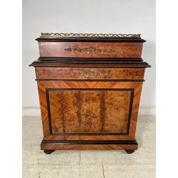 ANTICO SCRITTOIO UMBERTINO EBANIZZATO BRONZO FRATELLI ANDREONI MILANO 1800