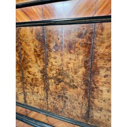 ANTICO SCRITTOIO UMBERTINO EBANIZZATO BRONZO FRATELLI ANDREONI MILANO 1800