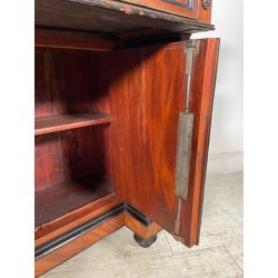 ANTICO SCRITTOIO UMBERTINO EBANIZZATO BRONZO FRATELLI ANDREONI MILANO 1800