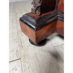 ANTICO SCRITTOIO UMBERTINO EBANIZZATO BRONZO FRATELLI ANDREONI MILANO 1800