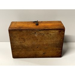 ANTICO SET PESI per BILANCIA FARMACIA scatola LEGNO strumento precisione scienza