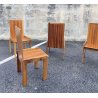 SET 6 SEDIE PRANZO DESIGN ANNI 80 ATT Mario Marenco LEGNO FRASSINO CHAIR VINTAGE