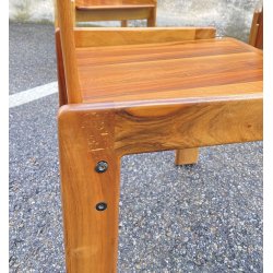 SET 6 SEDIE PRANZO DESIGN ANNI 80 ATT Mario Marenco LEGNO FRASSINO CHAIR VINTAGE