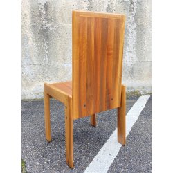 SET 6 SEDIE PRANZO DESIGN ANNI 80 ATT Mario Marenco LEGNO FRASSINO CHAIR VINTAGE