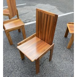 SET 6 SEDIE PRANZO DESIGN ANNI 80 ATT Mario Marenco LEGNO FRASSINO CHAIR VINTAGE