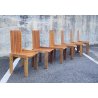 SET 6 SEDIE PRANZO DESIGN ANNI 80 ATT Mario Marenco LEGNO FRASSINO CHAIR VINTAGE