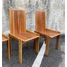 SET 6 SEDIE PRANZO DESIGN ANNI 80 ATT Mario Marenco LEGNO FRASSINO CHAIR VINTAGE